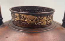 Load image into Gallery viewer, Antique Copper Engraved Home Decor Large Tea Kettle With Lid Collectible