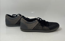 Load image into Gallery viewer, Geox Mens Gray Leather Round Toe Lace-Up Low Top Sneakers Shoes Size 11