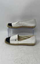 Load image into Gallery viewer, Michael Kors Womens White Black Colorblock Slip-On Espadrille Flats Size 6.5M