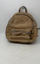 Load image into Gallery viewer, Guess Womens Beige Dual Zipper Top Handle Adjustable Strap Compact Backpack