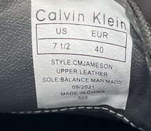 Load image into Gallery viewer, Calvin Klein Mens Jameson Black Leather Slip-On Casual Loafer Shoes Size 7 1/2