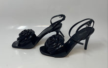 Load image into Gallery viewer, Michael Kors Womens Elodie Black Leather Stiletto Ankle Strap Sandals Size 7.5M
