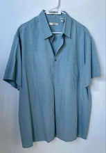 Load image into Gallery viewer, Moda Campia Moda Mens Green Pockets Short Sleeve Collared Button-Up Shirt Sz XXL