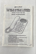 Load image into Gallery viewer, Lenoxx Sound HAC PH-318 Corded 13 Memory Speaker Telephone With Box Not Tested