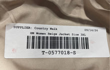 Load image into Gallery viewer, H&M Womens Beige Long Sleeve Single-Breasted One Button Blazer Size 3XL With Tag