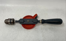 Load image into Gallery viewer, Red Black Classic Collectible Handheld Gear Tool Manual Hand Crank Drill