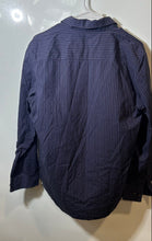 Load image into Gallery viewer, Calvin Klein Mens Blue Purple Striped Long Sleeve Collared Button-Up Shirt Sz M