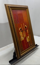 Load image into Gallery viewer, Wood Home Decor Wall Hanging Square Framed African Figures Art Painting
