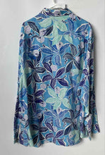 Load image into Gallery viewer, Tommy Bahama Mens Blue Floral Long Sleeve Collared Button-Up Shirt Size XXL