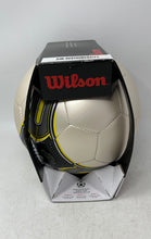 Load image into Gallery viewer, Wilson WSCR Outdoor Play Soccer Ball Size 5 With Durable Synthetic Leather Cover