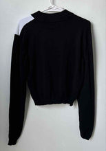 Load image into Gallery viewer, Guess Womens Black And White Colorblock Half-Zip Pullover Sweater Size XL