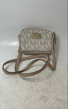 Load image into Gallery viewer, Michael Kors Womens White Beige Zipper Inner Pocket Mini Crossbody Bag