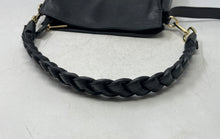 Load image into Gallery viewer, Cuir Veritable Womens Black Genuine Leather Inner Pockets Zipper Shoulder Bag