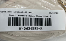 Load image into Gallery viewer, Coach Womens Sienna C5770 Beige Leather Round Toe Slip-On Mule Flats Size 6B