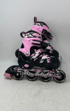 Load image into Gallery viewer, Kuxuan Kids Black Pink Multicolor Adjustable Inline Skates Size Medium