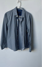 Load image into Gallery viewer, Bugatchi Mens Blue Print Long Sleeve Collared Button-Up Shirt Size Large