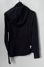 Load image into Gallery viewer, Athleta Womens Black Activewear Long Sleeve Pockets Raglan Full Zip Hoodie Sz S
