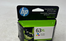 Load image into Gallery viewer, HP 63XL Tri Color High Yield Inkjet Printer Original Ink Cartridge Sealed