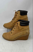 Load image into Gallery viewer, Timberland Womens Amston 6 Inch 8251A Brown Wedge Heel Ankle Boots Size 8.5