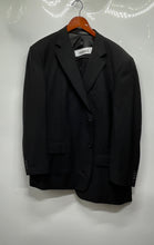 Load image into Gallery viewer, Fineri Mens Black Long Sleeve Pockets Two-Piece Suit Pant Set Size 44/42