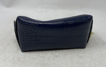 Load image into Gallery viewer, Vera Pelle Womens Blue Genuine Leather Detachable Shoulder Chain Crossbody Bag