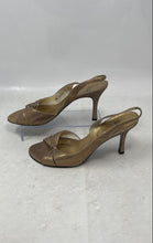 Load image into Gallery viewer, Stuart Weitzman Womens Gold Open Toe Slingback Sandals Size 10M