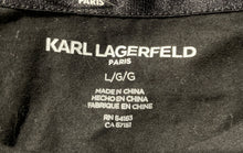 Load image into Gallery viewer, Karl Lagerfeld Mens Black Graphic Print Crew Neck Short Sleeve T-Shirt Size L