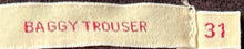 Load image into Gallery viewer, Levi's Womens Burgundy Mid-Rise Straight Leg Baggy Trousers Pants 31x29 W/Tags