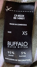 Load image into Gallery viewer, Buffalo By David Bitton Womens Green White Striped Pullover Hoodie Sz XS W/ Tag