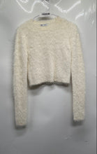 Load image into Gallery viewer, Zara Womens White Long Sleeve Knitted Pullover Sweater Size Medium