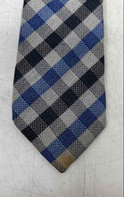 Load image into Gallery viewer, Penguin Mens Multicolor Gingham Plaid Silk Keeper Loop Adjustable Pointed Tie