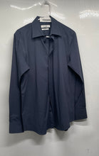 Load image into Gallery viewer, Calvin Klein Mens Blue Long Sleeve Collared Button-Up Shirt Size Small