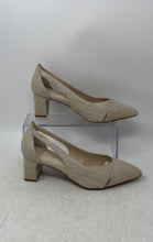 Load image into Gallery viewer, Cole Haan Womens Beige Pointed Toe Slip-On Block Pump Heels Size 7B