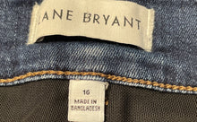 Load image into Gallery viewer, Lane Bryant Womens Blue Denim Pockets Medium Wash High-Rise Wide-Leg Jeans Sz 16