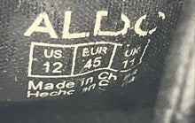 Load image into Gallery viewer, Aldo Mens Finespec Black White Leather Lace-Up Low Top Sneaker Shoes Size 12