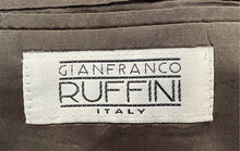 Load image into Gallery viewer, Gianfranco Ruffini Mens Brown Plaid Long Sleeve 3-Button Blazer Size R-44