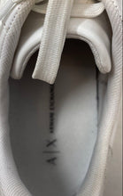 Load image into Gallery viewer, Armani Exchange Mens XDX063 XV518 White Leather Lace-Up Sneaker Shoes Size 9M