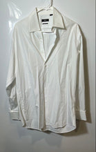 Load image into Gallery viewer, Hugo Boss Mens White Long Sleeve Regular Fit Two Ply Dress Shirt Size 16 32/33
