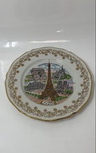Load image into Gallery viewer, Antique Florance Limoges Porcelain Eiffel Tower & Other Landmark Collector Plate