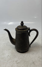 Load image into Gallery viewer, Antique Silver-Plated Curved Handle Lidded Tableware Kitchenware Mini Teapot