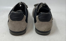 Load image into Gallery viewer, Hugo Boss Mens Akeen Gray Navy Blue Lace-Up Low Top Sneaker Shoes Size 41