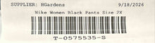 Load image into Gallery viewer, Nike Womens Black Pull On Skinny Leg Sport Ankle Leggings Size 2X
