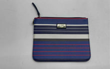 Load image into Gallery viewer, Tommy Hilfiger Womens Multicolor Striped Zipper Mini Clutch Wallet