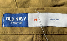 Load image into Gallery viewer, Old Navy Boys Beige Quick Dry Flat Front ShredTech Baggy Carpenter Pants Size 14
