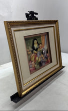 Load image into Gallery viewer, Portrait Family Scene Matted Gold-Tone Collectible Home Decor Picture Frame