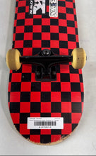 Load image into Gallery viewer, Krown KPC Red Black Checkerboard Print Standard 31" Skateboard Complete