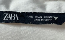 Load image into Gallery viewer, Zara Womens White Long Sleeve Collared Button-Up Shirt Size Small
