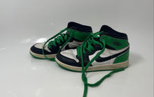 Load image into Gallery viewer, Nike Kids Air Jordan 1 Retro High OG White Green Black Sneaker Shoes Size 2Y