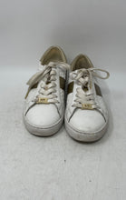 Load image into Gallery viewer, Michael Kors Womens Colby White Golden Lace-Up Sneaker Shoes Size 6M