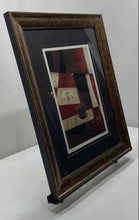Load image into Gallery viewer, Red & Black Abstract Design Reclamation Framed Wall Decor Art Print By S. Luca